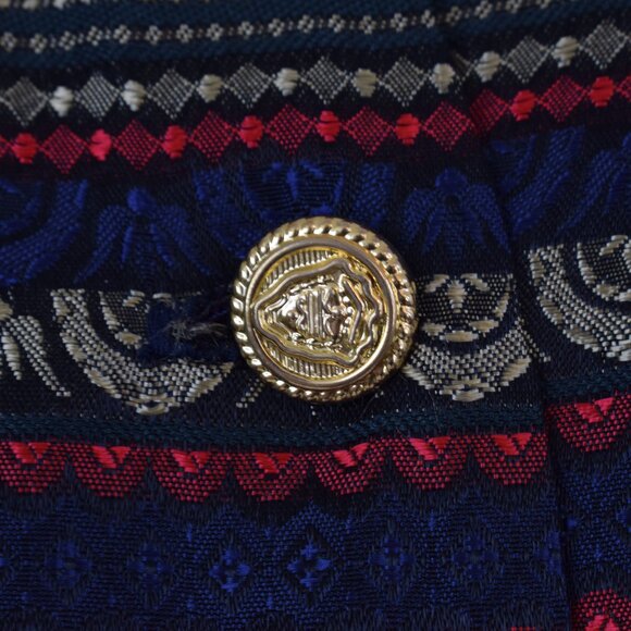 Vintage Striped Polyester/Acetate Vest by Petite Sophisticate size Small - Picture 10 of 13